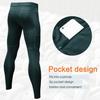 WRAGCFM Compression Pants Mens Leggings,Compression Tights for Men Workout Athletic Running Sports Gym Basketball Leggings Yoga Pants Quick Dry Dark Green,L view 4