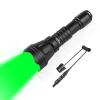 Odepro KL52 Green Light Scope Mount Flashlight for Night Hunting 452 Yards Long Range Super Bright Zoomable Green Lens Spotlight with Stepless Dimming Pressure Switch for Predator Coyote Hog Varmint view 1
