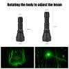 Odepro KL52 Green Light Scope Mount Flashlight for Night Hunting 452 Yards Long Range Super Bright Zoomable Green Lens Spotlight with Stepless Dimming Pressure Switch for Predator Coyote Hog Varmint view 2