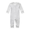 Owlivia Organic Cotton Baby Boy Girl Zip up Sleep N Play, Footless, Long Sleeve(0-3 Months, Ivory White) view 2