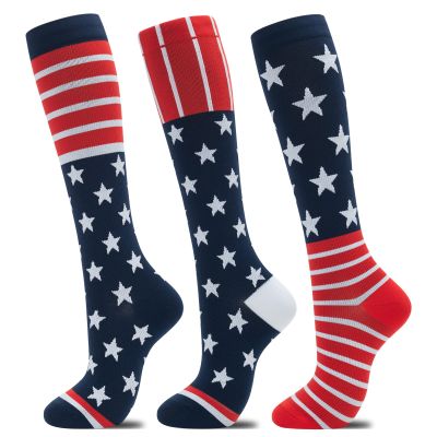 fenglaoda Compression Socks for Women Men 3 Pairs Graduated Compression Support Circulation Socks for Nurses