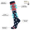 fenglaoda Compression Socks for Women Men 3 Pairs Graduated Compression Support Circulation Socks for Nurses view 2