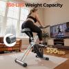 YOSUDA Exercise Bike, 2 in 1 Folding Exercise Bike for Seniors 350lbs Capacity, Magnetic X-Bike with 8-Level of Resistance, for Home Gym Workout view 2