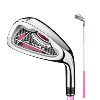 Kids Golf Club Iron 7# Golf Irons Right Handed Carbon Shaft Golf Clubs Boys Girls Junior Golf Sports (Pink,Age 6-8)