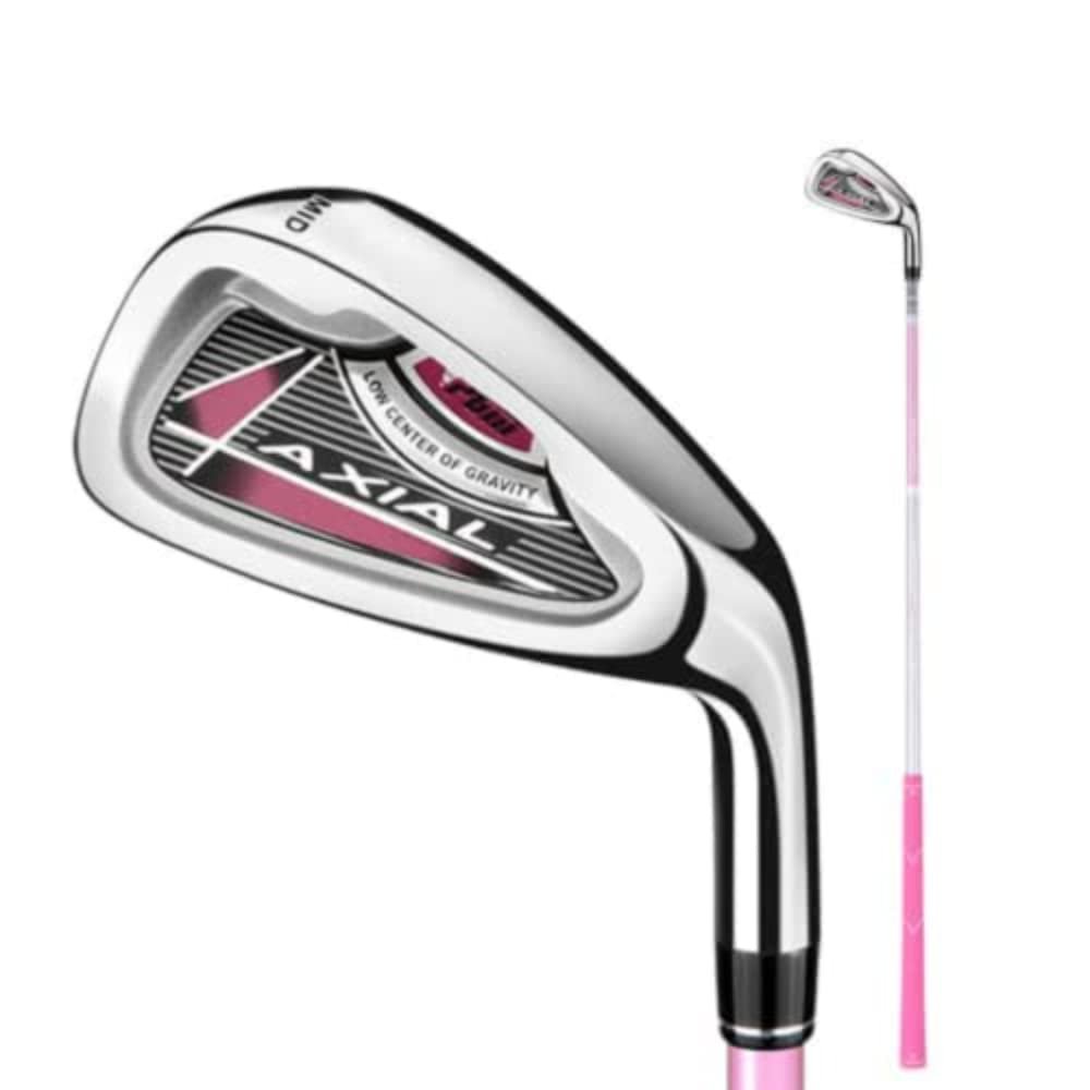 Kids Golf Club Iron 7# Golf Irons Right Handed Carbon Shaft Golf Clubs Boys Girls Junior Golf Sports (Pink,Age 6-8)