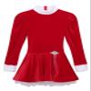 Huimingda Womens Velvet Christmas Figure Ice Skating Dance Leotard Dress Xmas Santa Claus Fancy Dress Up Red X-Large view 4