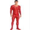 Oyolan Men's Glossy Stretch Shiny Tights Sports Fitness Bodysuit Pantyhose Full Jumpsuits Nightwear Red X-Large view 1