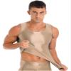 Oyolan Men Compression Shirt Slimming Body Shaper Vest Shapewear Undershirt Corset Sports Shirts Coffee X-Large view 1