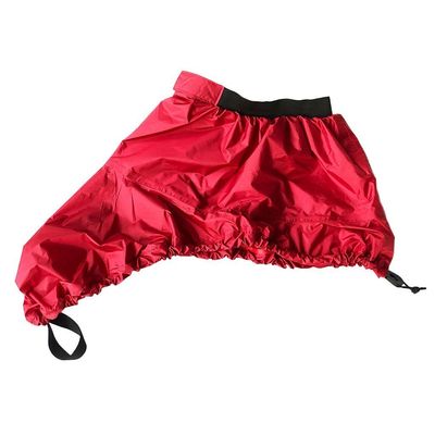 SGerste Universal Adjustable Kayak Cockpit Spray Skirt Deck Cover - XL Red