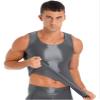 Oyolan Men Compression Shirt Slimming Body Shaper Vest Shapewear Undershirt Corset Sports Shirts Grey X-Large view 1