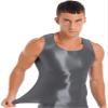 Oyolan Men Compression Shirt Slimming Body Shaper Vest Shapewear Undershirt Corset Sports Shirts Grey X-Large view 2