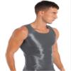 Oyolan Men Compression Shirt Slimming Body Shaper Vest Shapewear Undershirt Corset Sports Shirts Grey X-Large view 3