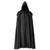 COSDREAMER Men Costume Cloak Witch Cloak Renaissance Medieval Cape (Black 2, Medium) view 1