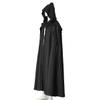 COSDREAMER Men Costume Cloak Witch Cloak Renaissance Medieval Cape (Black 2, Medium) view 3