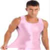 Oyolan Men Compression Shirt Slimming Body Shaper Vest Shapewear Undershirt Corset Sports Shirts Pink Large view 3