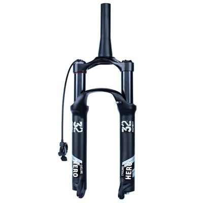 HSQMA Bike Air Fork 26/27.5/29 Inch Mountain Bike Suspension Fork Travel 120mm 1-1/8 1-1/2 Disc Brake Bicycle Front Fork QR 9mm