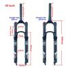 HSQMA Bike Air Fork 26/27.5/29 Inch Mountain Bike Suspension Fork Travel 120mm 1-1/8 1-1/2 Disc Brake Bicycle Front Fork QR 9mm view 2