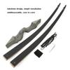 60 Inch Black Hunter Takedown Longbow 20-60lbs Traditional Wood Longbow with Bamboo Core Limbs Right/Left Handed American Hunting Longbow for Outdoor Hunting Shooting (25 Lbs, Black kit/Right Handed) view 3