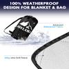 JOYLAMA Outdoor Camping Blanket, Fleece Waterproof Stadium Blanket with Portable Bag, Lightweight for Cold Weather, Sports, Pet, Beach, Picnic, Stadium, Travel, Car, 79 * 54inch view 3