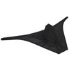 Mens Shiny Mesh Ruched Bikini Briefs Underwear Sheer Cheeky Briefs Contour Pouch Bottoms Pucker Back Pants 3-Pack(Black,Red,Light Grey) L view 3