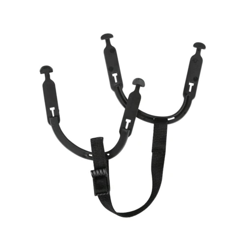 CCM Hockey Helmet Replacement Parts: Chinstrap with Earloops Black OSFA