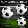 HyDren 8 Pcs Soccer Balls Bulk with Pump Deflated Official Size Sport Soccer Ball for Kid Adult Game Match Indoor Outdoor Gift for Back to School Sports Game Birthday Party Gift(Size 3) view 2