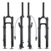 BOLANY 27.5/29inch Bike Suspension Fork 34mm Stanchions 1-1/8 Thread-Less Straight Steerer 120mm Travel MTB Air Fork with Damping Rebound Adjustment (Remote, 27.5inch) view 3