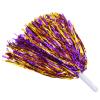 baotongle 12 PCS Cheerleading Squad Spirited Fun Poms Pompoms Cheer Costume Accessory for Party Dance Sports (Purple Gold) view 1