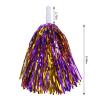 baotongle 12 PCS Cheerleading Squad Spirited Fun Poms Pompoms Cheer Costume Accessory for Party Dance Sports (Purple Gold) view 2