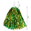 baotongle 12 PCS Cheerleading Squad Spirited Fun Poms Pompoms Cheer Costume Accessory for Party Dance Sports (Green Gold) view 2