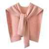 Women Shrugs Candy Color Knitted Wrap Top Cuff Shoulder Shawls Fashion All-Match Students Cropped Tops Elegant Scarf Cape Navy Blue One Size view 2