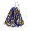 baotongle 12 PCS Cheerleading Squad Spirited Fun Poms Pompoms Cheer Costume Accessory for Party Dance Sports (Blue Gold) view 2