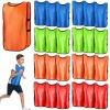 Mepase 24 Pieces Youth Pinnies for Kids Team Jerseys Scrimmage Training Game Soccer Vest, 4 Colors 4 Teams Pinnies for Children Youth Game Sports Basketball, Soccer, Football, Volleyball view 1