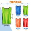 Mepase 24 Pieces Youth Pinnies for Kids Team Jerseys Scrimmage Training Game Soccer Vest, 4 Colors 4 Teams Pinnies for Children Youth Game Sports Basketball, Soccer, Football, Volleyball view 3
