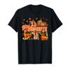 Golden Retriever With Red Plaid Truck Thanksgiving Autumn T-Shirt view 1