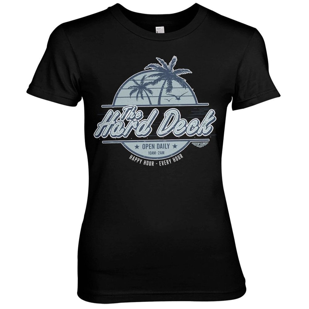 Top Gun: Maverick Officially Licensed The Hard Deck Women T-Shirt (Black), XX-Large