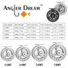 ANGLER DREAM (1/2WT 3/4WT 5/6WT 7/8WT) Fly Reel with Line Combo Aluminum Alloy Large Arbor Fly Fishing Reels Weight Forward Fly Line with Braided Backing Tapered Leader view 4