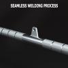 DYK&NX LAT Bar Cable Machine Attachment, Rotating Straight Bar with Hooks, Knurled Textured Non Slip Hand Grips for Tricep Pull Downs, Bicep Curls, Home Gym Workouts view 4