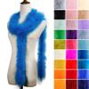 iHUFeather Marabou Feather Boa Natural Turkey Feathers 2 Yard 22g for DIY Crafts Wedding Party Women Costume Christmas Decoration, Royal Blue view 3