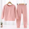 2PCS Kids Fall Clothes Set, Toddler Boys Girls Winter Pullover Long Sleeve Fleece Sweatshirt Tops and (Pink, 2-3 Years) view 4