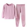 2PCS Kids Fall Clothes Set, Toddler Boys Girls Winter Pullover Long Sleeve Fleece Sweatshirt Tops (Purple, 7-8 Years)