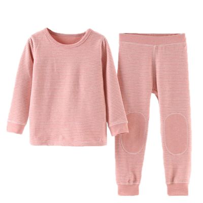 2PCS Kids Fall Clothes Set, Toddler Boys Girls Winter Pullover Long Sleeve Fleece Sweatshirt Tops and (Pink, 5-6 Years)