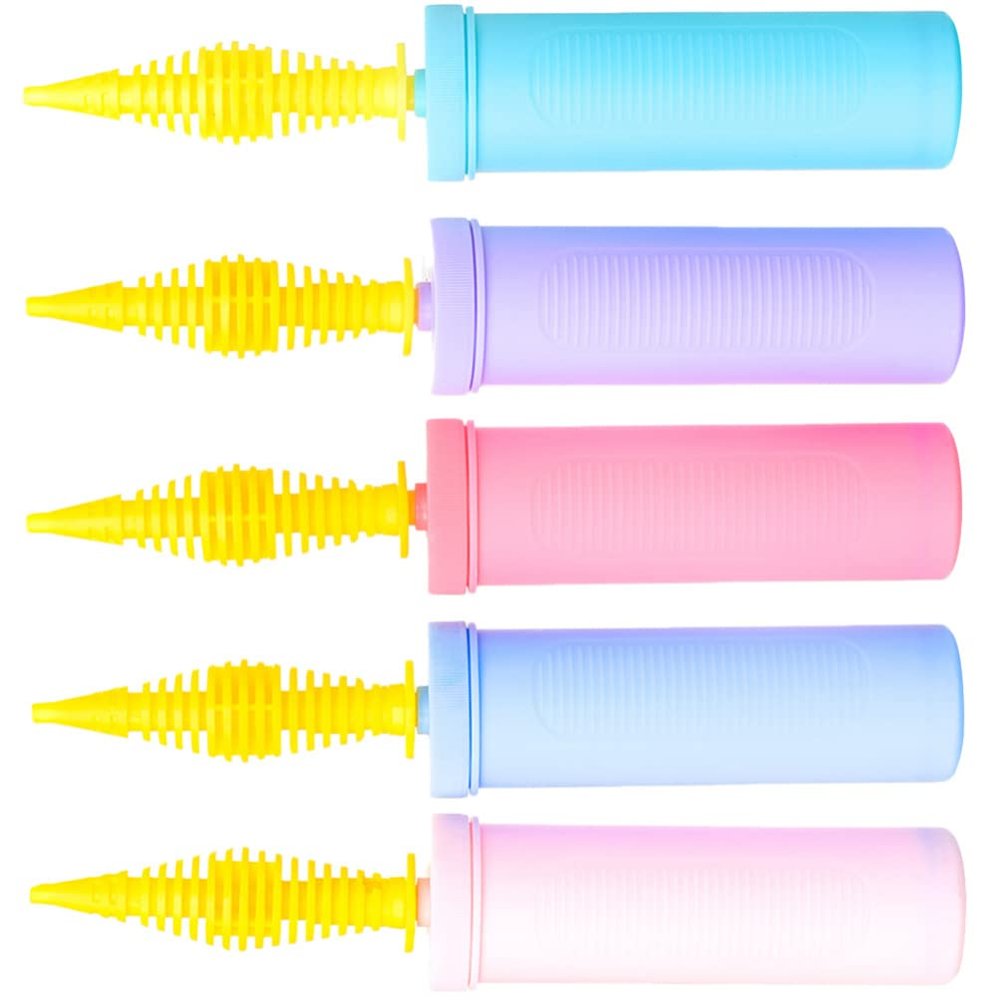 jojofuny 5pcs Handheld Balloon Pump Versatile Plastic Inflators for Parties Weddings and Events Balloon Inflation Tool