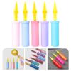 jojofuny 5pcs Handheld Balloon Pump Versatile Plastic Inflators for Parties Weddings and Events Balloon Inflation Tool view 2