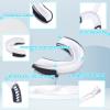TOODOO 8 Pcs Youth Football Mouth Guard with Strap Soft Sports Mouth Guard Sport Mouthpiece Lip Guard 2.56 x 2 x 0.8 Inch for Basketball, Lacrosse, Hockey, Adult MMA, Rugby, Boxing(White) view 3