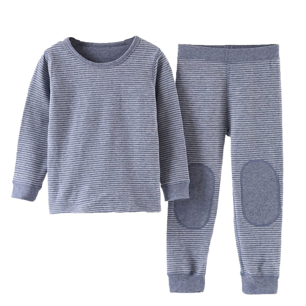 2PCS Kids Fall Clothes Set, Toddler Boys Girls Winter Pullover Long Sleeve Fleece Sweatshirt Tops and (Navy, 9-10 Years)