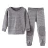 2PCS Kids Fall Clothes Set, Toddler Boys Girls Winter Pullover Long Sleeve Fleece Sweatshirt Tops and (Grey, 9-10 Years) view 1