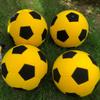 Vinfgoes 4 PCS 8'' Inflatable Sticky Soccer Ball Kick Darts Balls for Inflatable Soccer Dart Board Outdoor Training Felt Soccer with Hand Pumps (Yellow) view 3