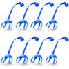 TOODOO 8 Pcs Youth Football Mouth Guard with Strap Soft Sports Mouth Guard Sport Mouthpiece Lip Guard 2.56 x 2 x 0.8 Inch for Basketball, Lacrosse, Hockey, Adult MMA, Rugby, Boxing(Blue, White) view 1
