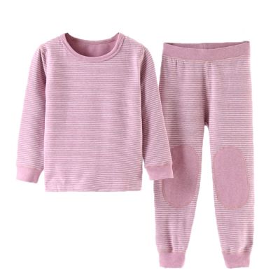 2PCS Kids Fall Clothes Set, Toddler Boys Girls Winter Pullover Long Sleeve Fleece Sweatshirt Tops (Purple, 2-3 Years)